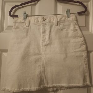 NWOT Lilly Pulitzer White Denim Skirt Size 0